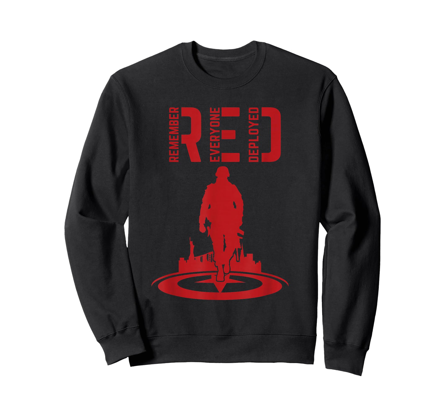Retro US Army Military RED Friday Remember Everyone Deployed T-Shirt