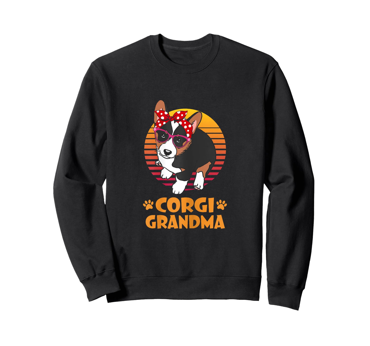 Retro Bandana Tricolor Corgi Dog Grandma Mothers Day Women T-Shirt