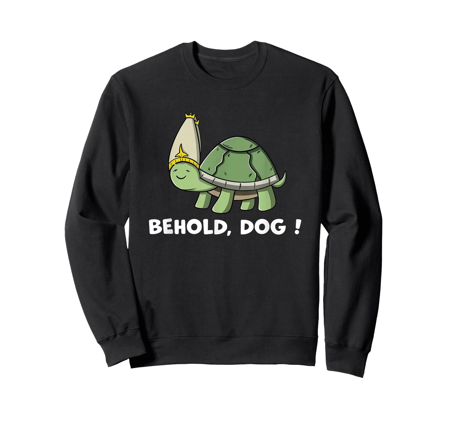 Behold Dog Turttle Art Gaming Turtle Wearing A Priest Hat Men Women Girls Kids T-Shirt