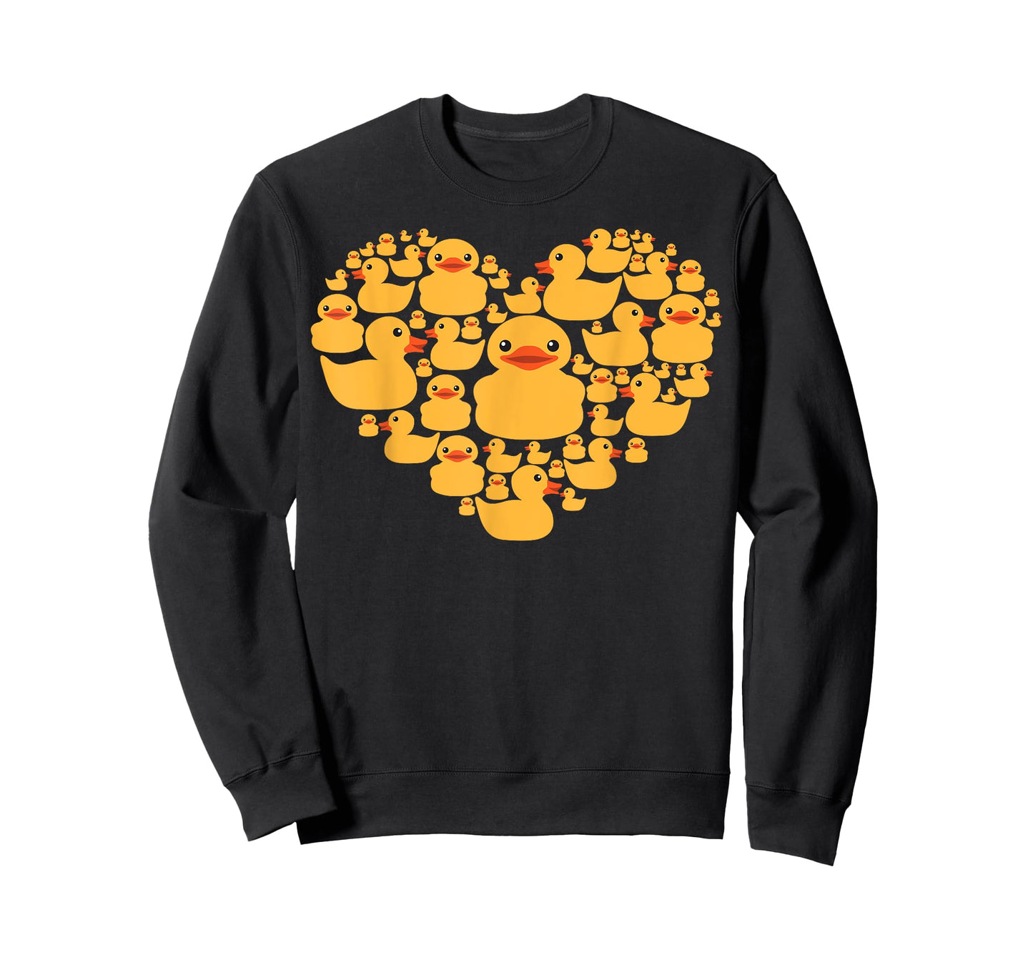 Funny Rubber Duck Gift For Men Women Cool Rubber Ducks Heart T-Shirt