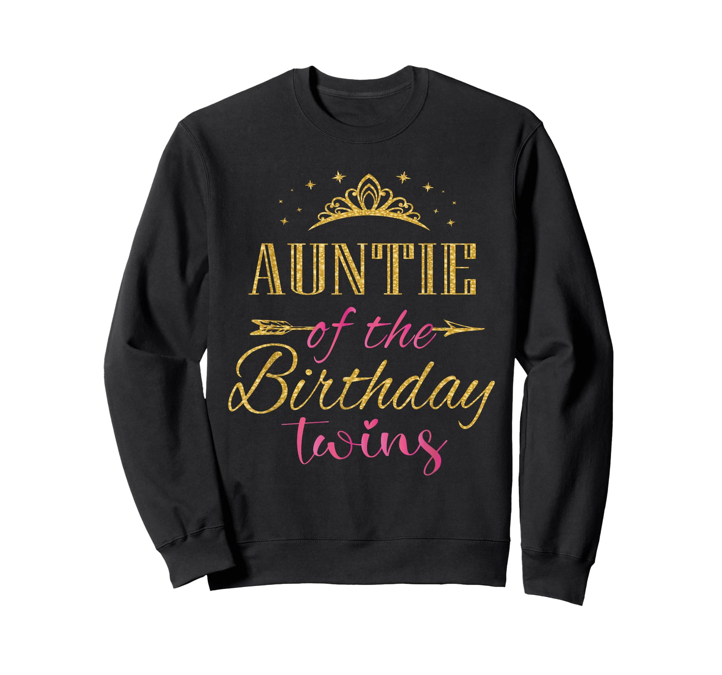 Auntie Of The Birthday Twins Kids Party T-Shirt
