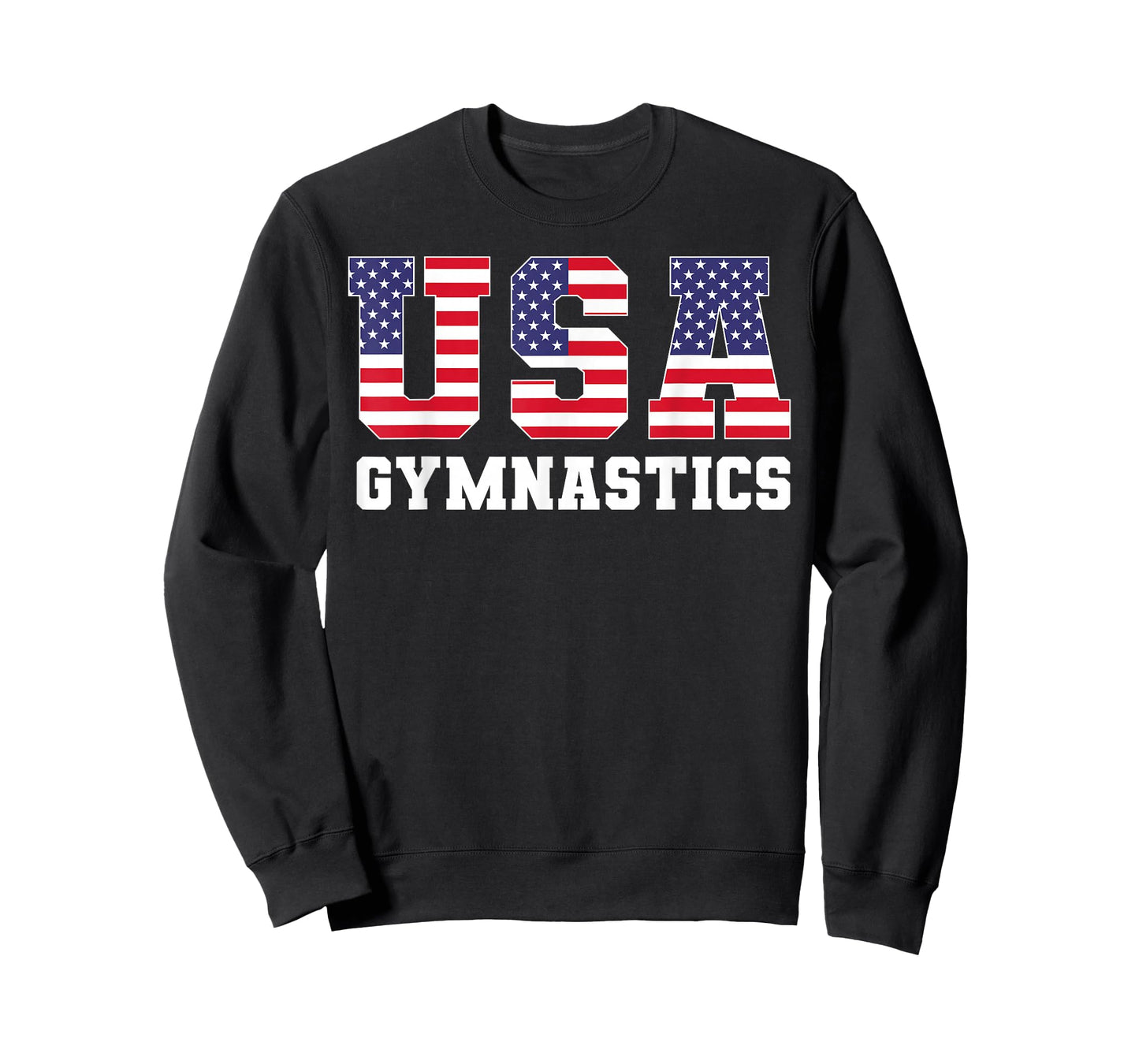 Gymnast Gymnastics USA American Flag 4th of July Girls Boys T-Shirt