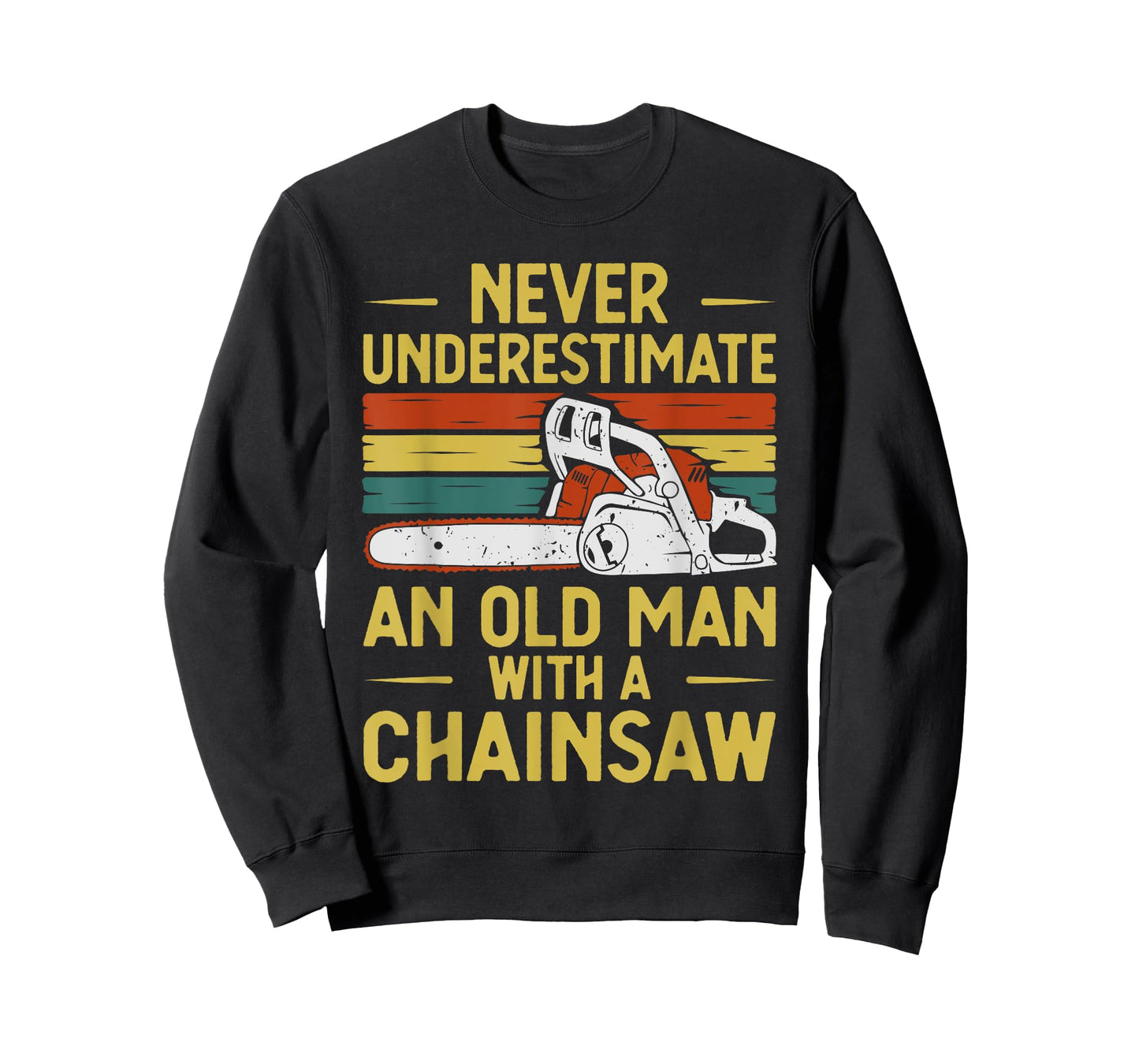 Funny Lumberjack Art Men Dad Chainsaw Arborist Wood Logger T-Shirt