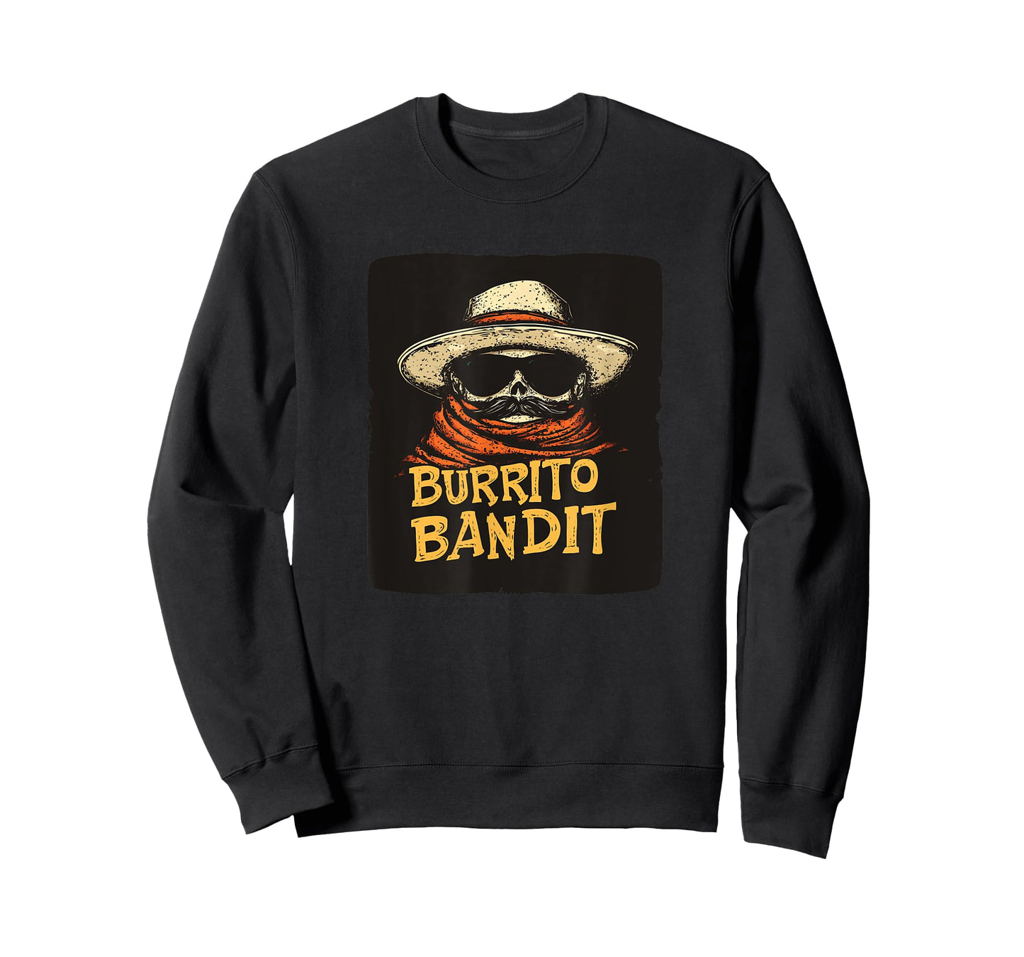 Burrito Bandit with Sunglasses and Sombrero Costume T-Shirt