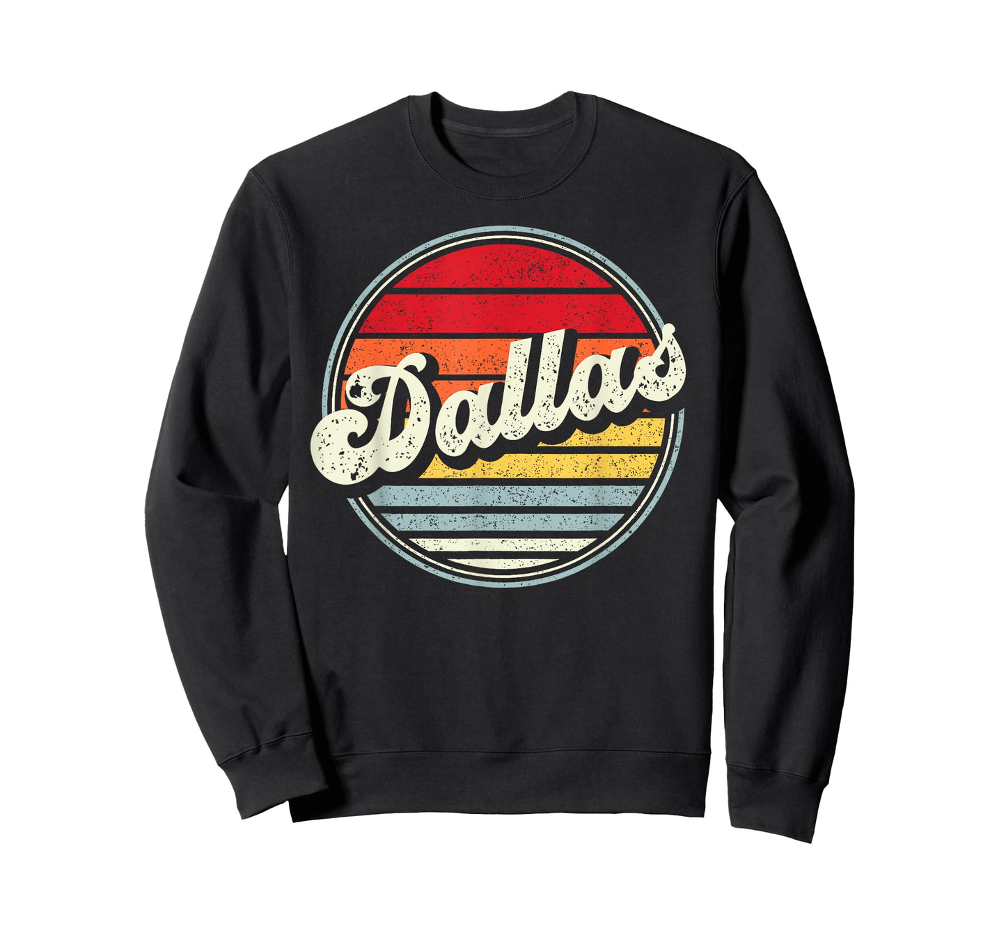 Retro Dallas Home State Cool 70s Style Sunset Men Women Kids T-Shirt