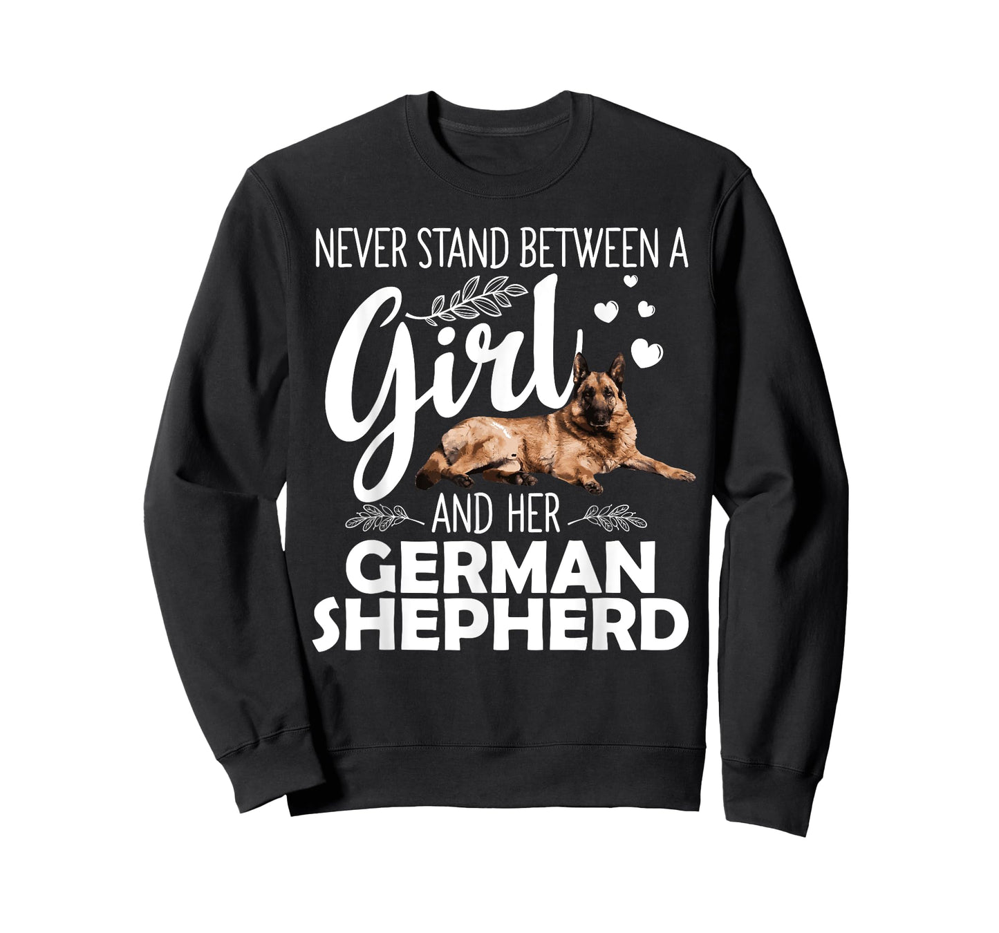 Funny German Shepherd Art For Girls Women Pet Dog Lovers T-Shirt
