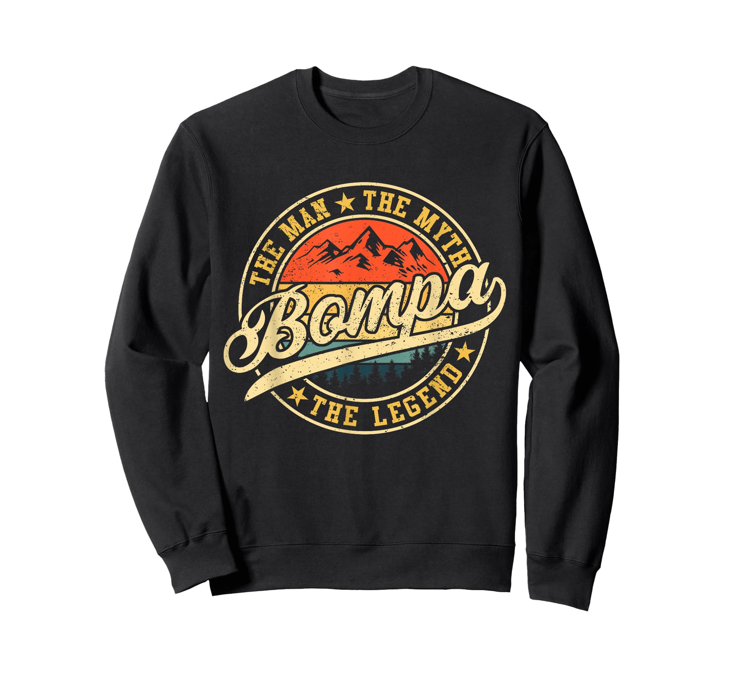 Bompa The Man The Myth The Legend Funny Father's Day T-Shirt