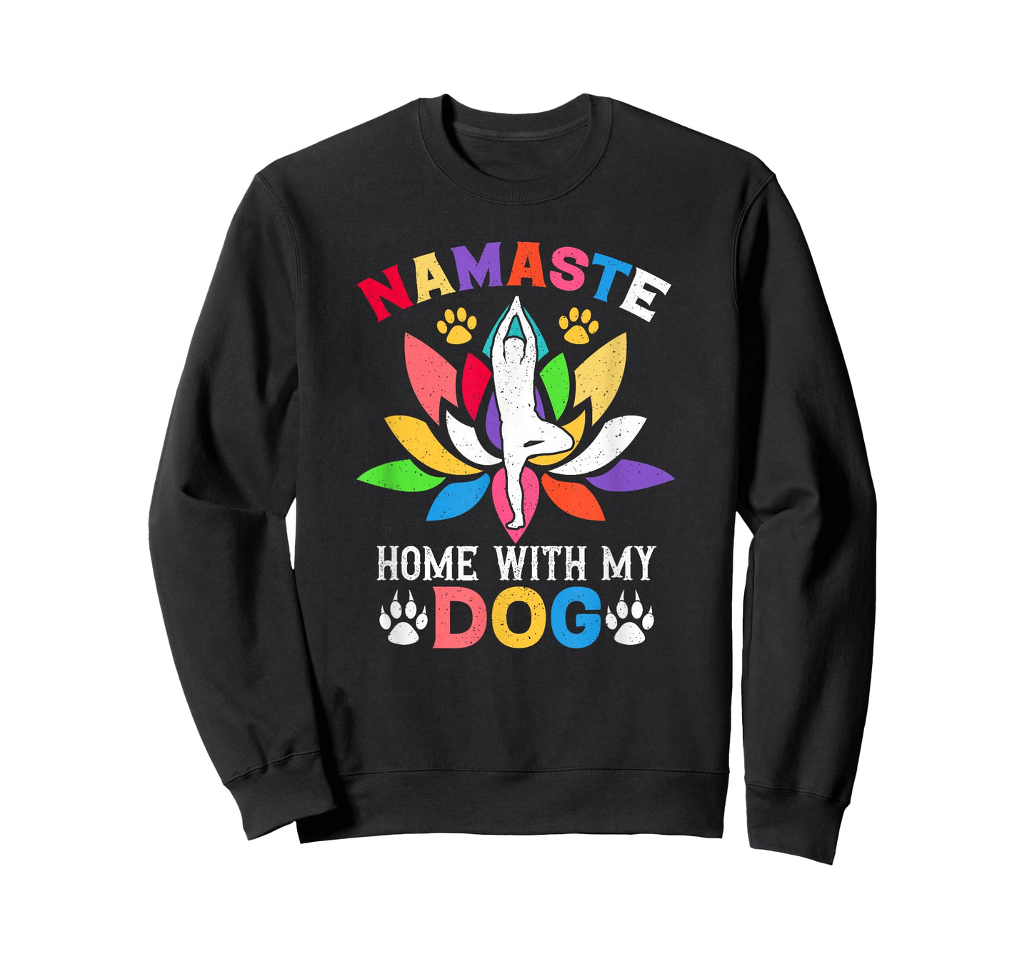 Funny Sarcastic Yoga Workout Home with My Dog T-Shirt