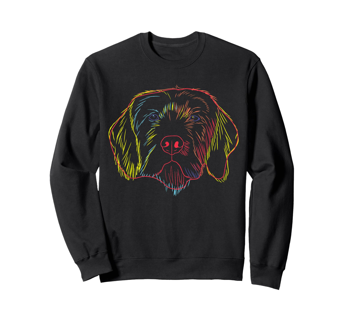 Colourful Dog Pudelpointer Men Women Girls Kids T-Shirt