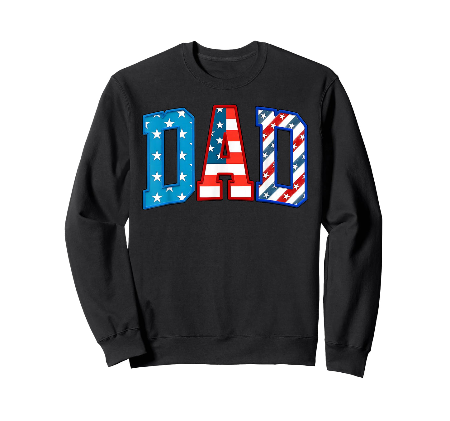 Dad USA American Flag Freedom Patriotic Happy 4th Of July T-Shirt