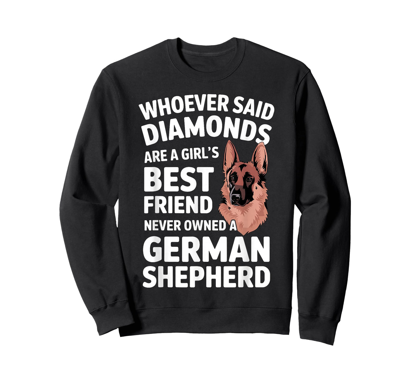 German Shepherd Art For Women Girls German Shepherd Lovers T-Shirt