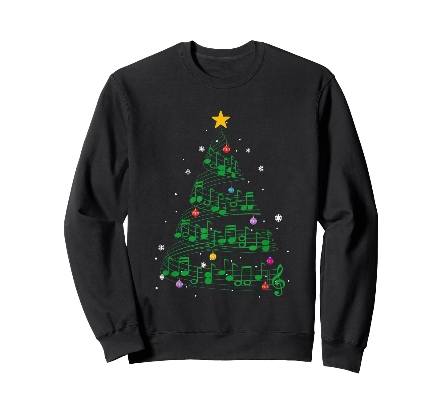 Music Note Tree Christmas Tree Gift T-Shirt