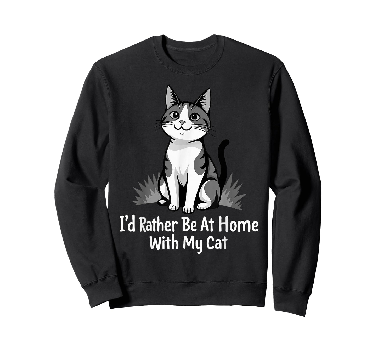 I'd Rather Be at Home with My Cat T-Shirt