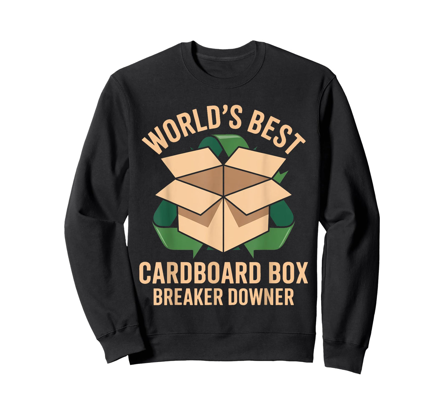 Funny Cardboard Box Breaker Downer Sarcastic Recycling Hero T-Shirt