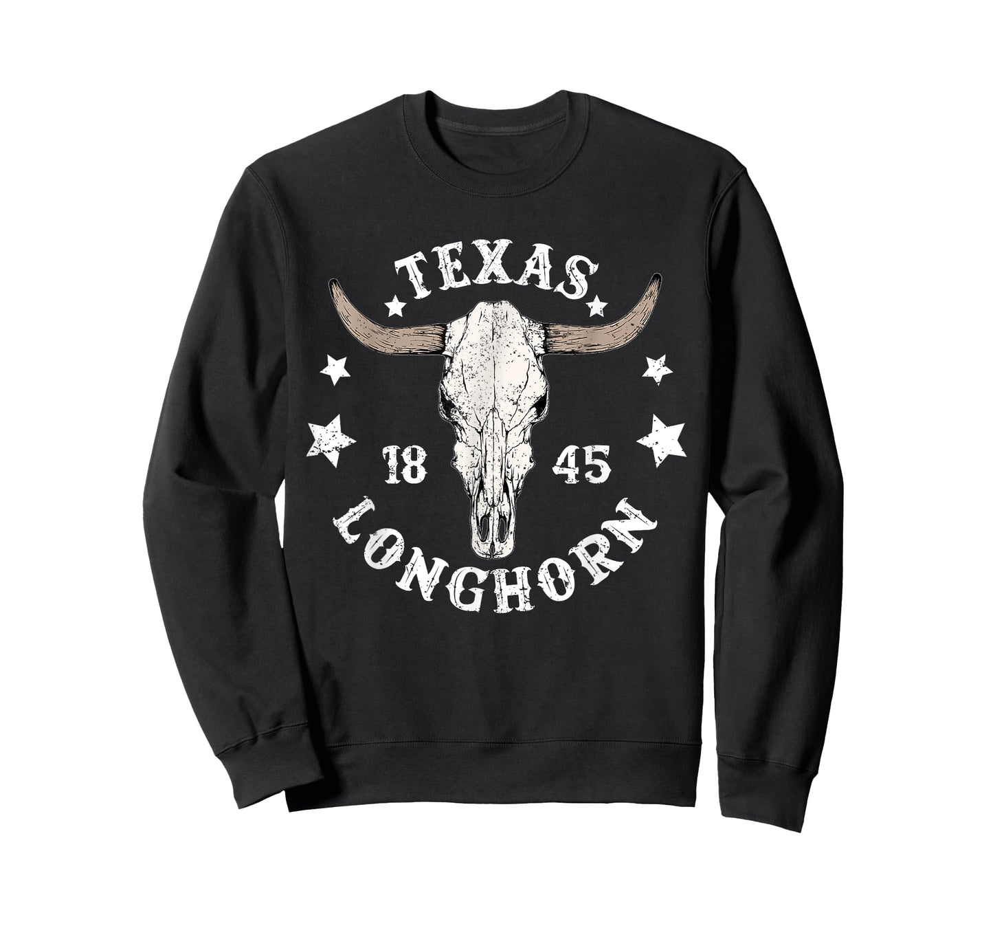 Texas Longhorn Cowboy Est 1845 Texas State Texan Pride Rodeo T-Shirt