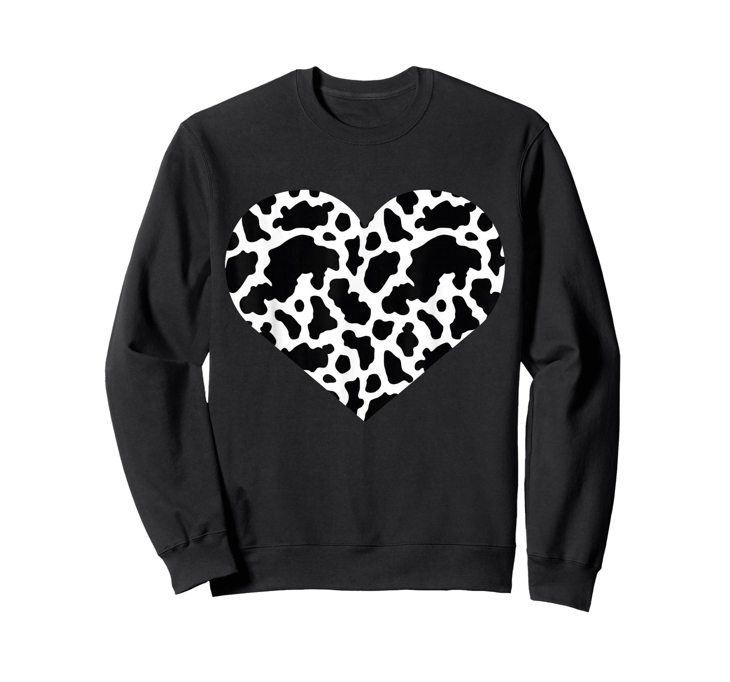 Cow Heart Pattern Funny Graphic T-Shirt