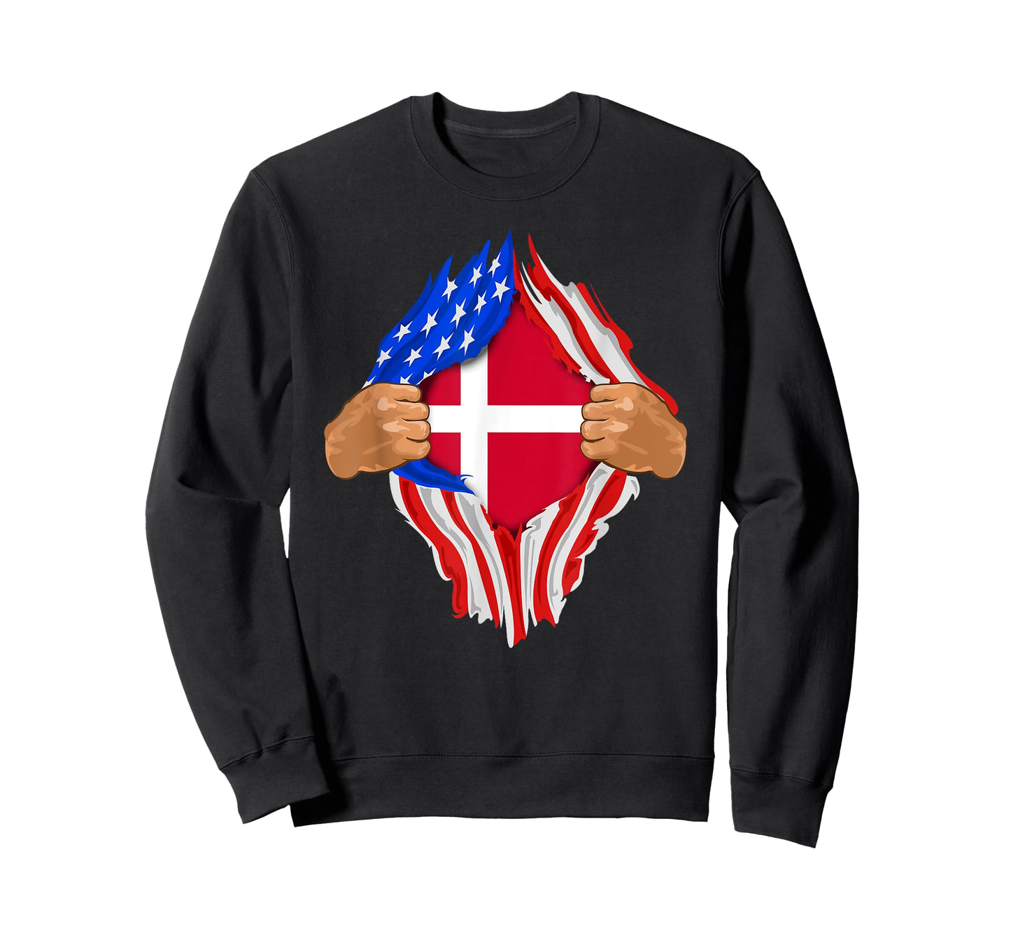 Danish Blood Inside Me T-Shirt | Denmark Flag Gift T-Shirt