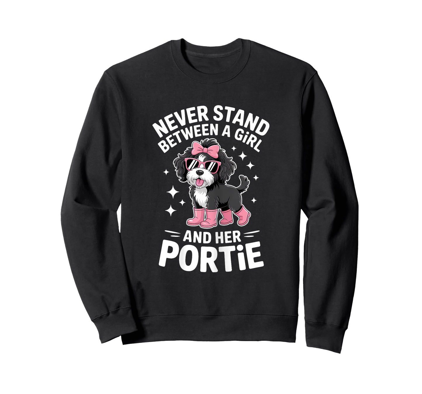 Portuguese Water Dog Girl Funny Portie T-Shirt