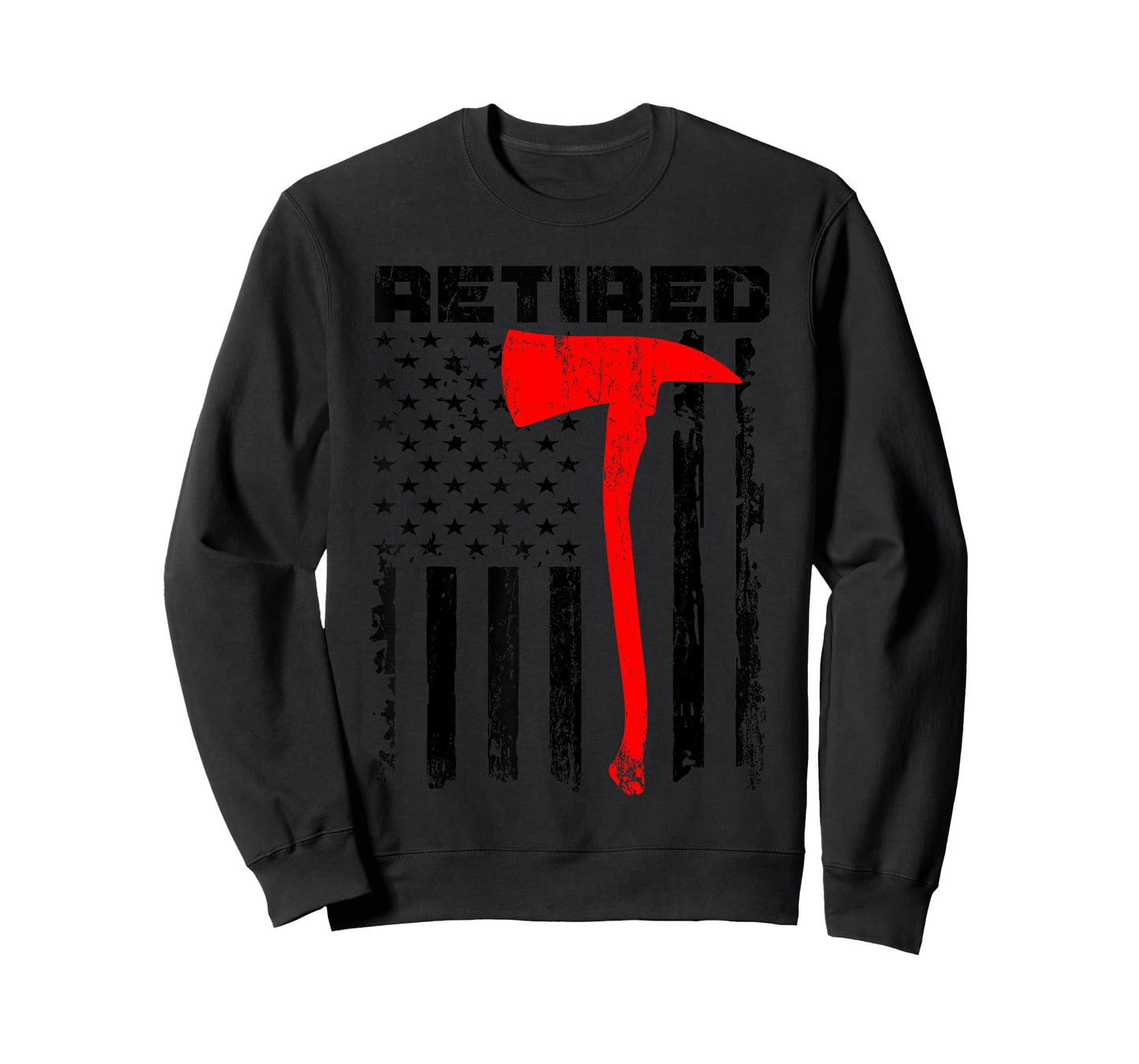 Funny Retired Firefighter USA Flag Fireman Retirement Outfit T-Shirt