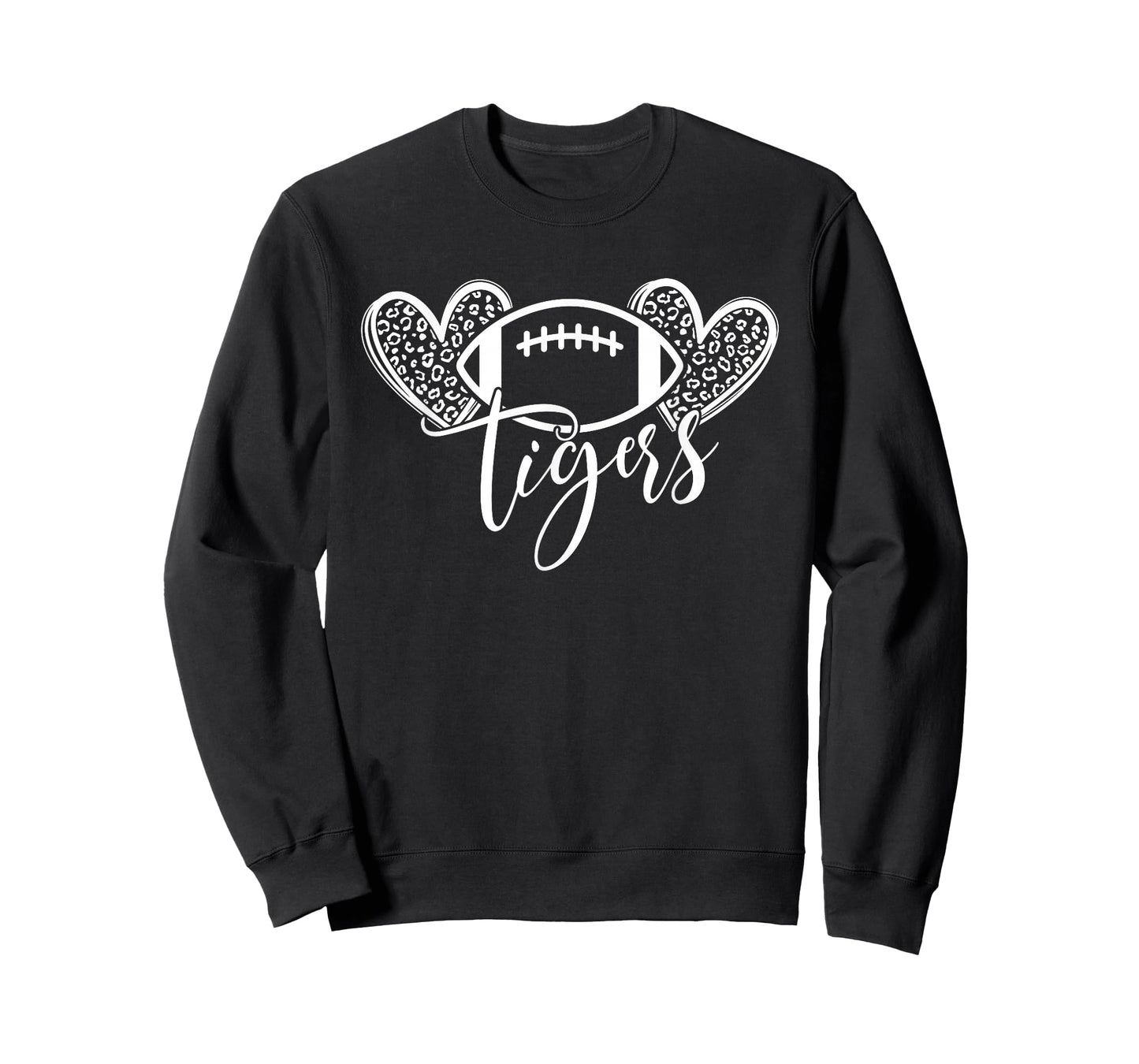 Cute Heart Tigers Sports Mascot - For Tigers Team Football T-Shirt
