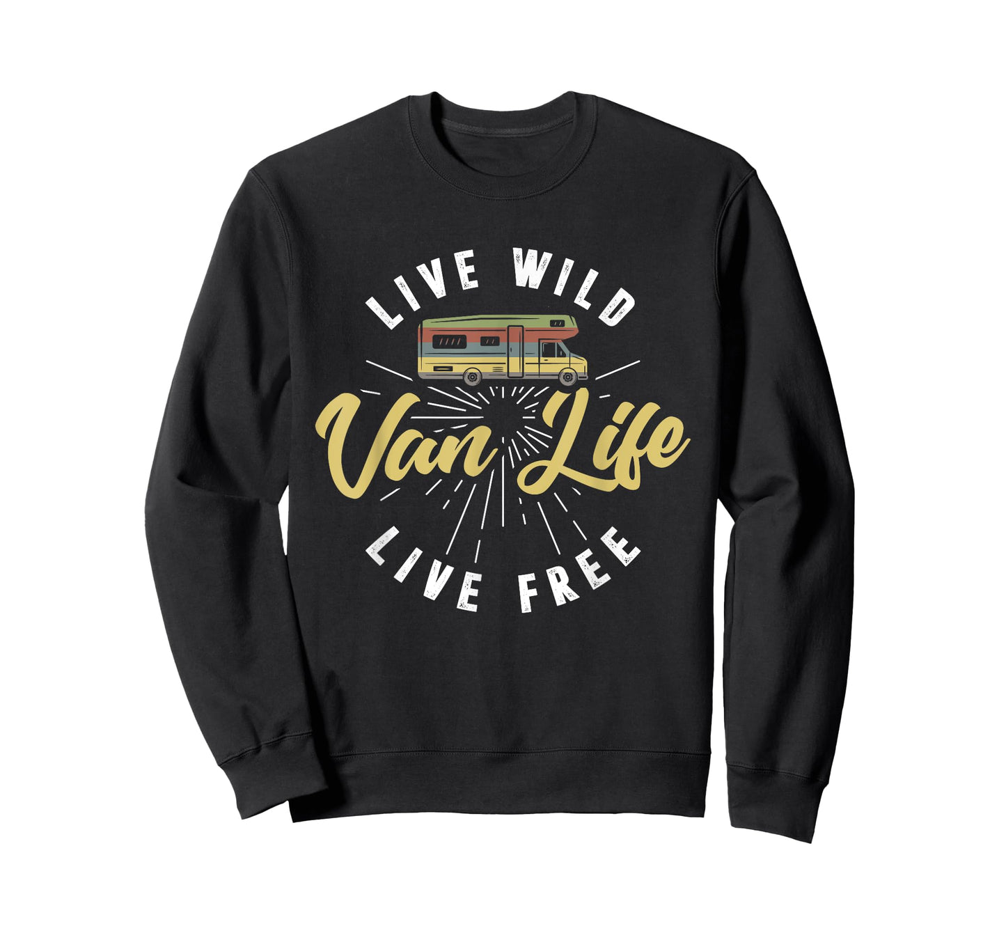 Van Life Retro Vintage Van Dwellers T-Shirt