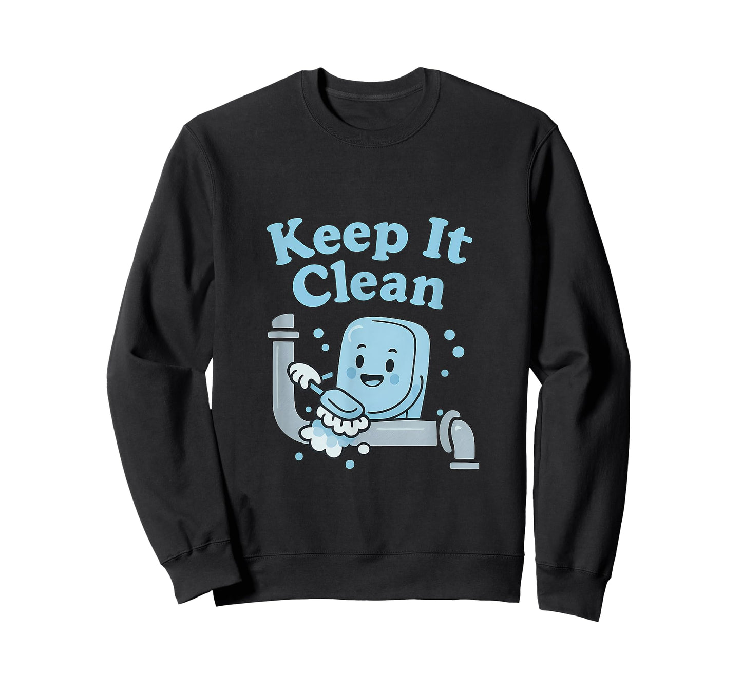 Keep It Clean Funny Plumber Soap Pipe Design T-Shirt
