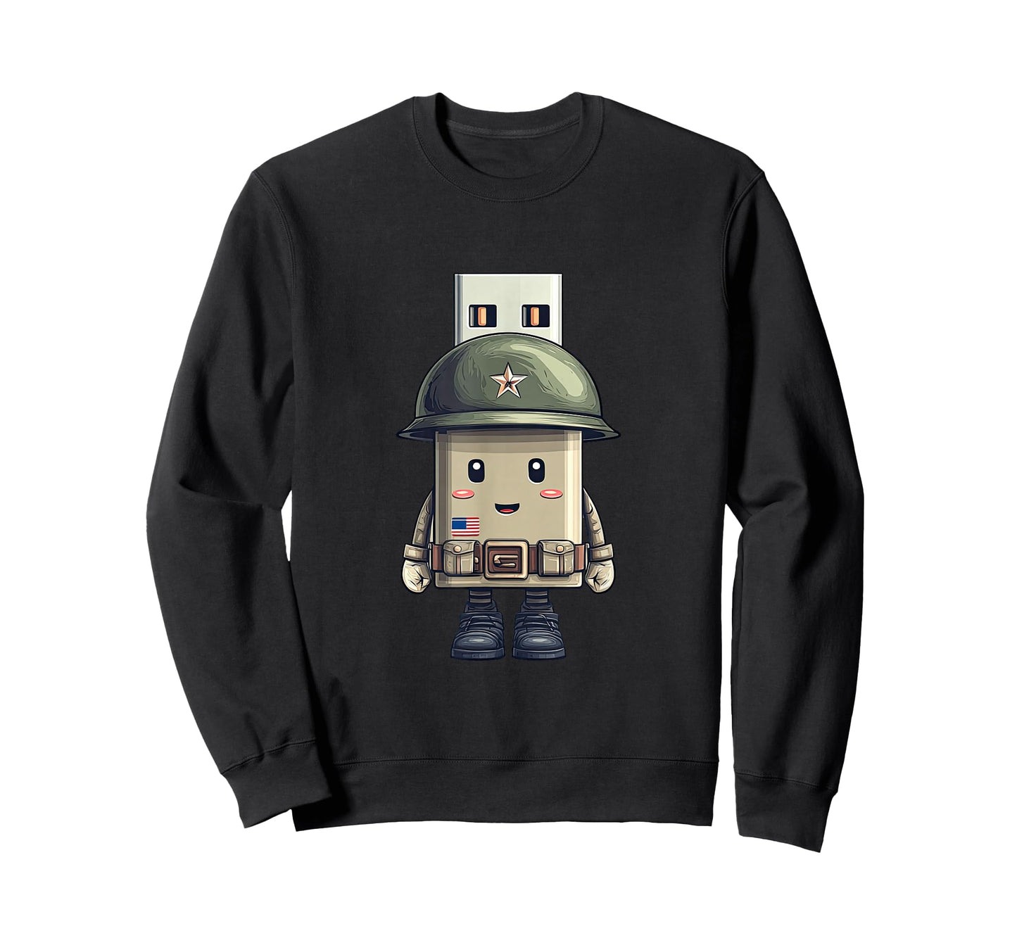 Nice USB in Military Look T-Shirt