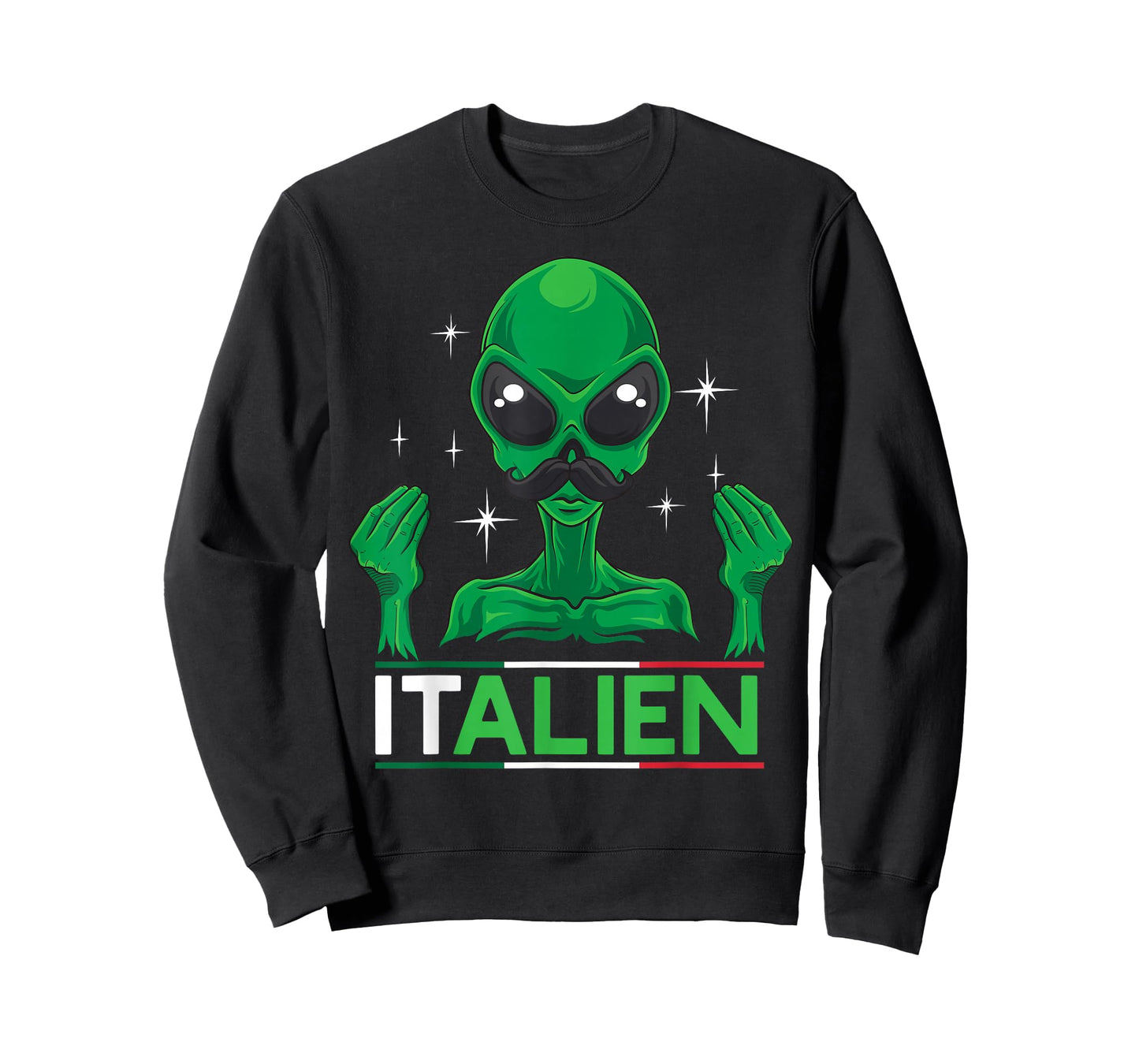 Funny Italian Alien Pun Italy Hand Gesture T-Shirt