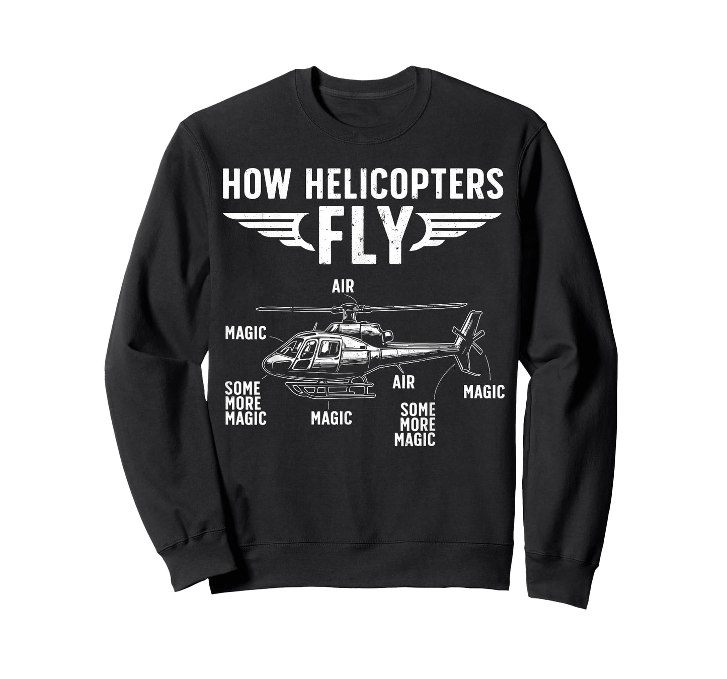 Cool Helicopter Design for Men Women Kids Helicopter Pilot T-Shirt