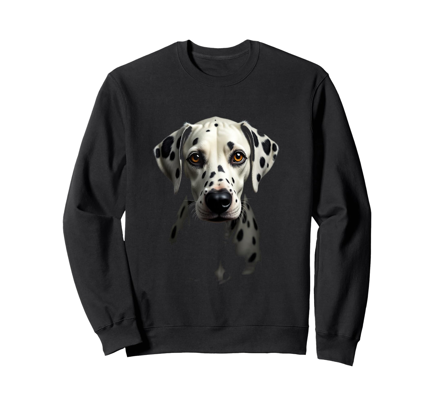 Black Dalmatian Dog Dalmatian Face T-Shirt