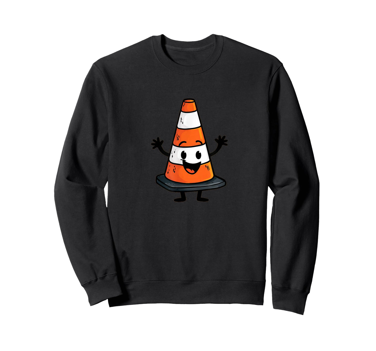 Happy Traffic Cone Look for Man and Woman T-Shirt