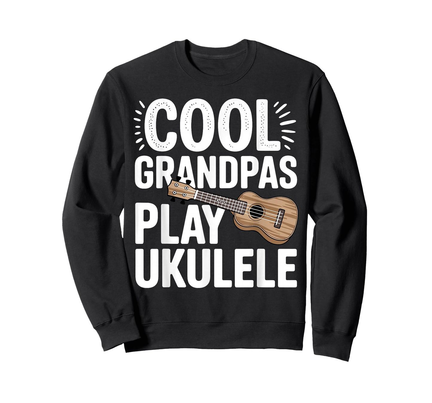 Cool Ukulele Art for Grandpa Men Music Lover Ukulele Player T-Shirt