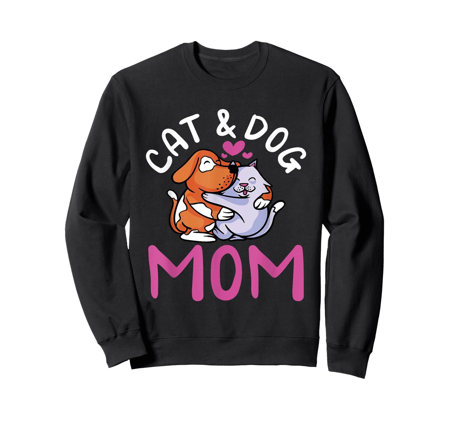 Cat And Dog Mom Girl Cats Dogs Lover Mother Mommy Mama T-Shirt