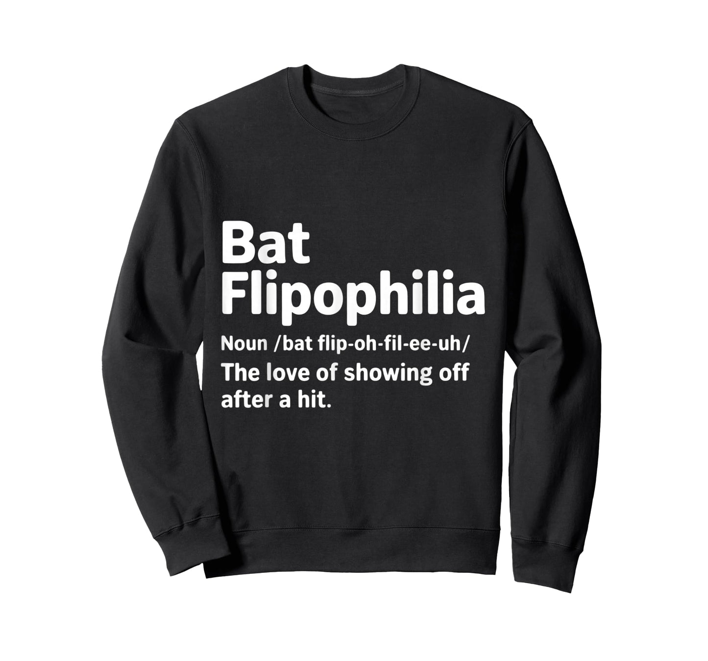 Definition Bat Flipophilia Glove Pitcher Catcher Baseball T-Shirt