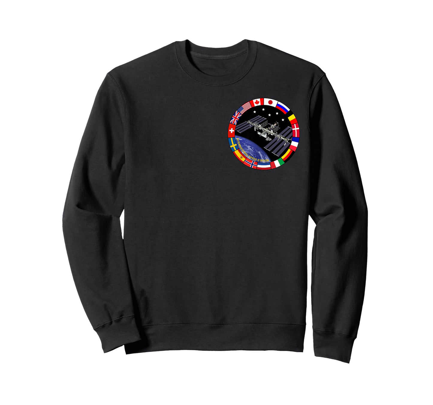 International Space Station T-Shirt NASA ISS Pocket Logo T-Shirt