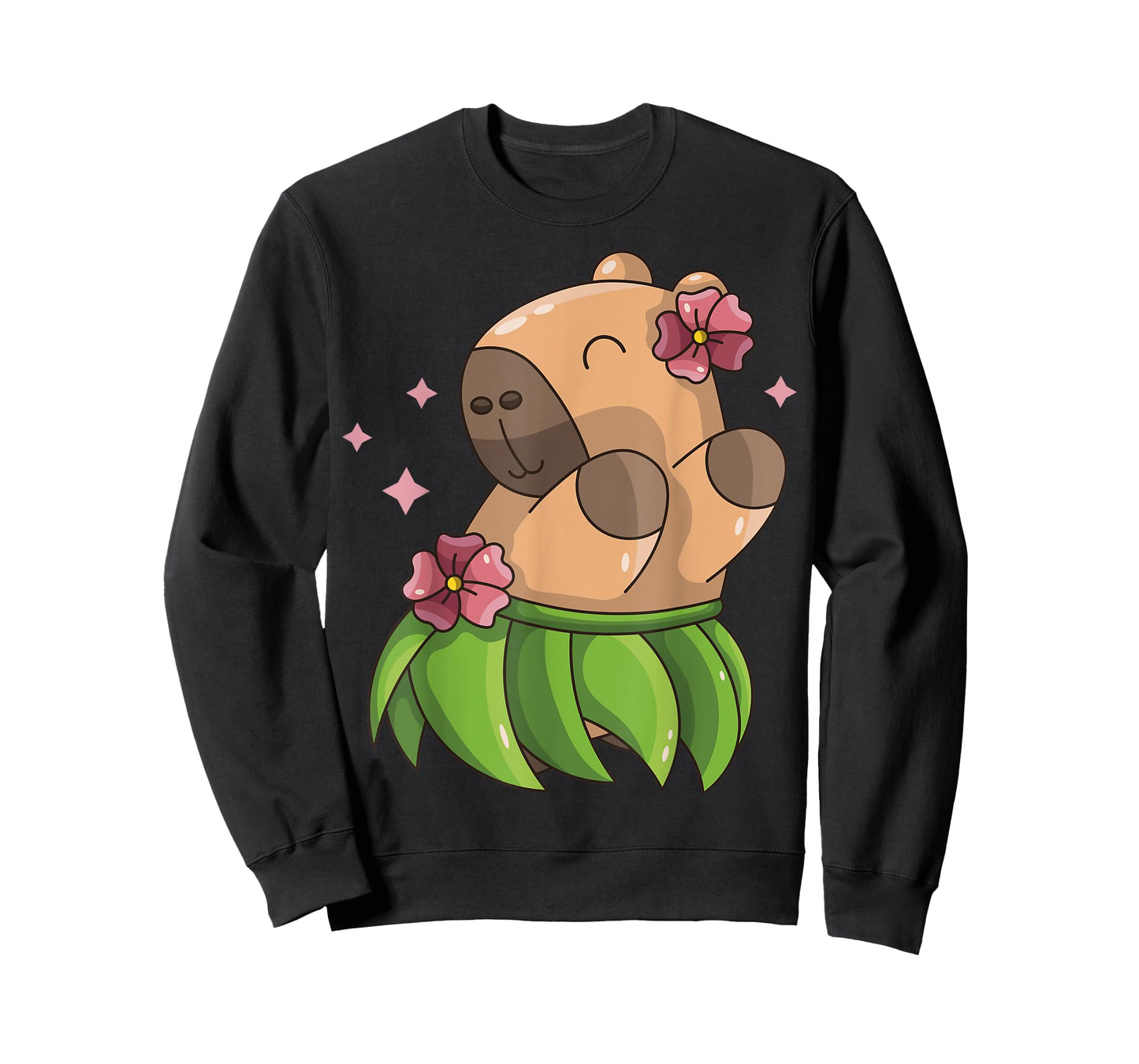 Capybara Luau Dancing Hawaii Vacation Clothes Girls Women T-Shirt
