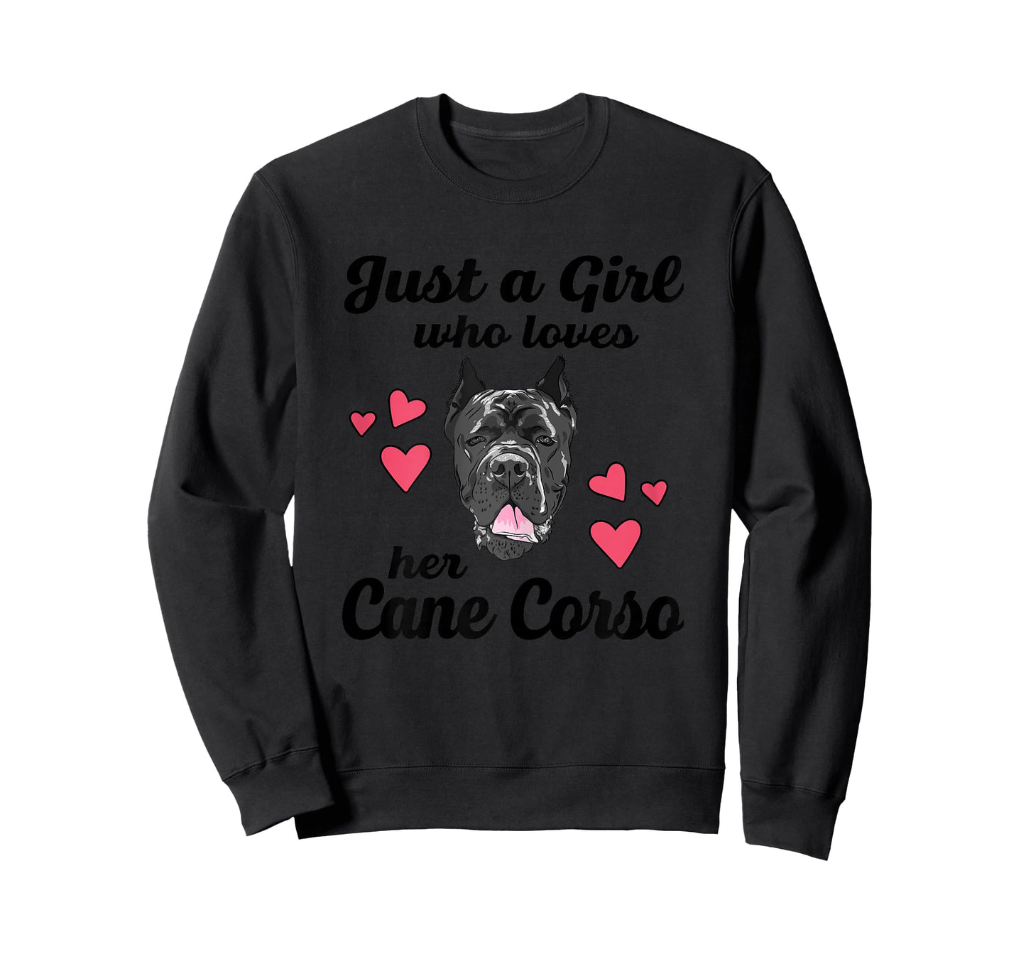 Just A Girl Who Loves Her Cane Corso Funny Dog Mom Womens T-Shirt