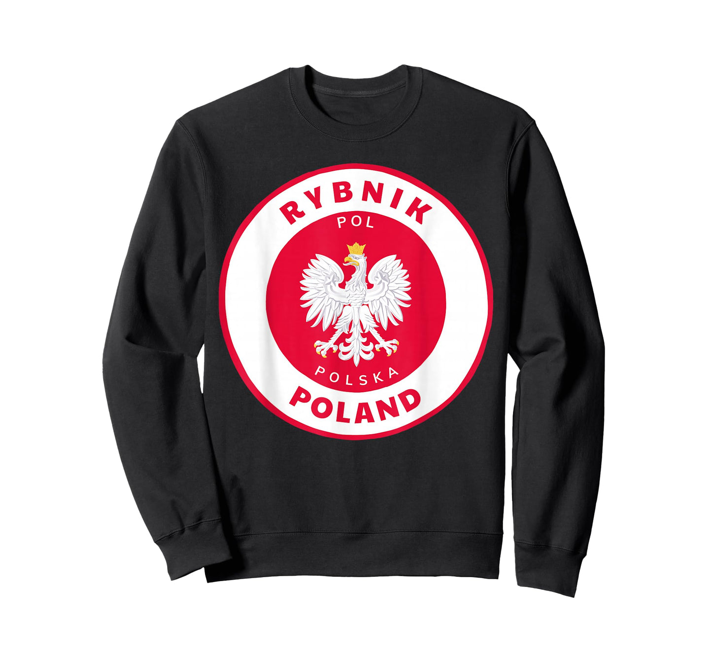 Rybnik Poland PL Polish Heritage & Pride Flag Badge T-Shirt