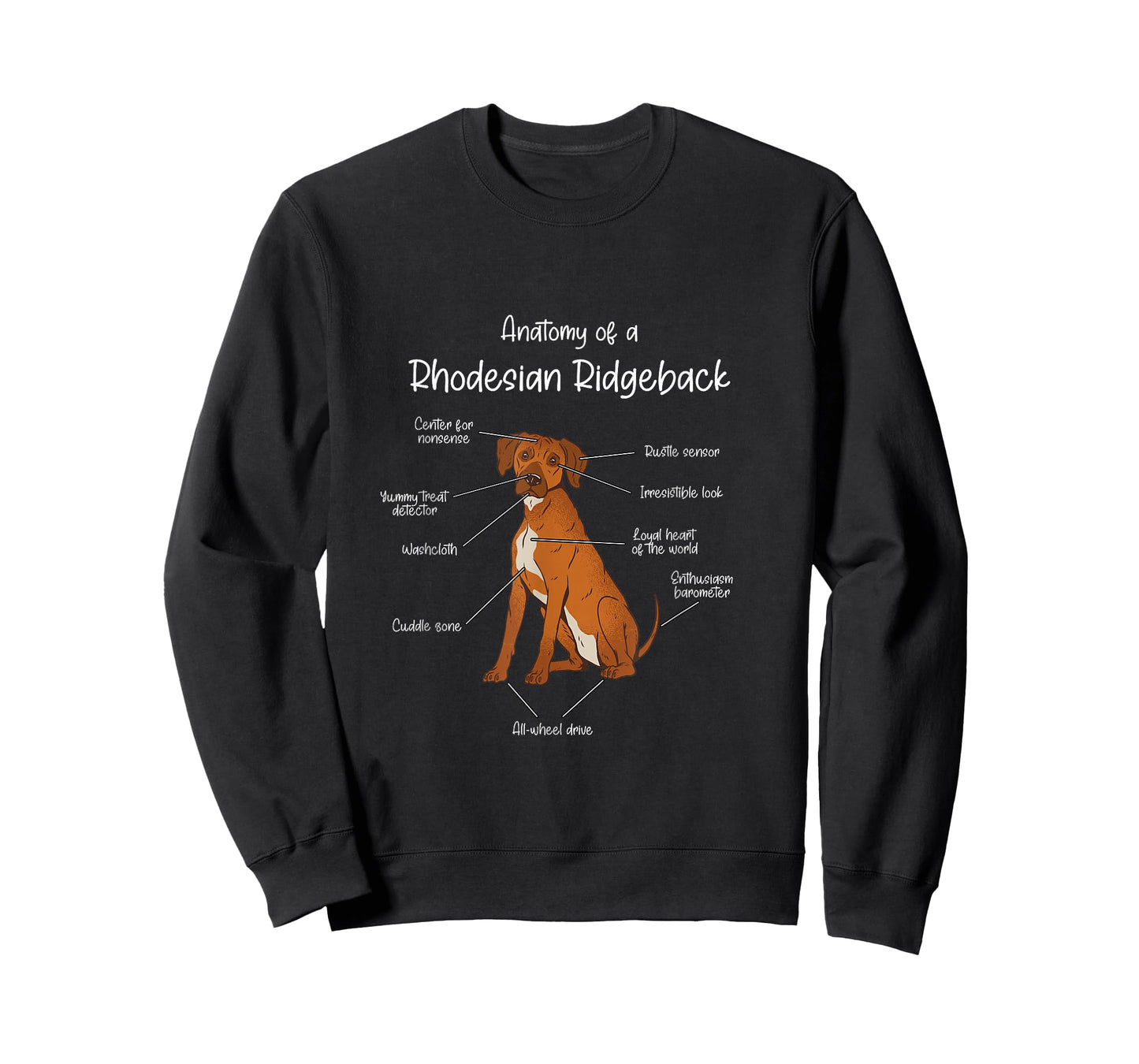Anatomy of a Rhodesian Ridgeback | Dog Rhodesian Ridgeback T-Shirt