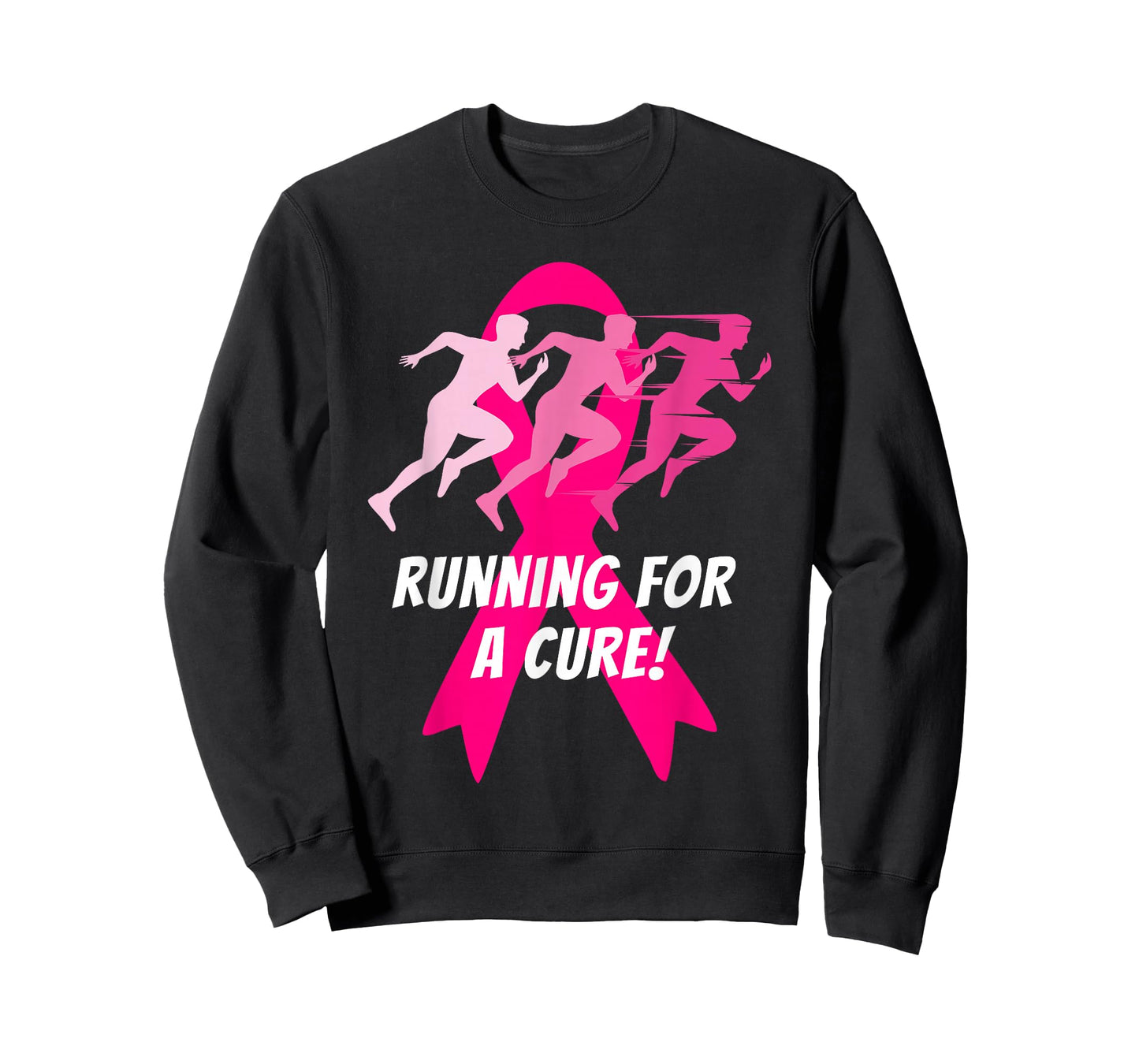 Running for a Cure Pink Ribbon Breast Cancer T-Shirt