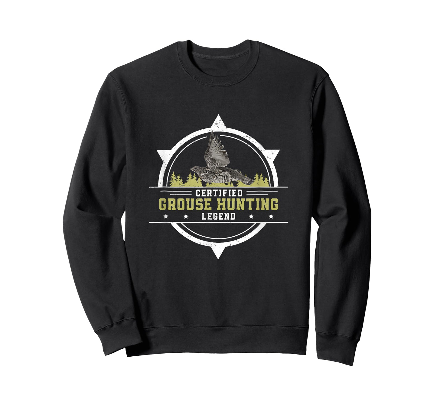 Funny Grouse Hunting Legend For A Ruffed Grouse Bird Hunter T-Shirt