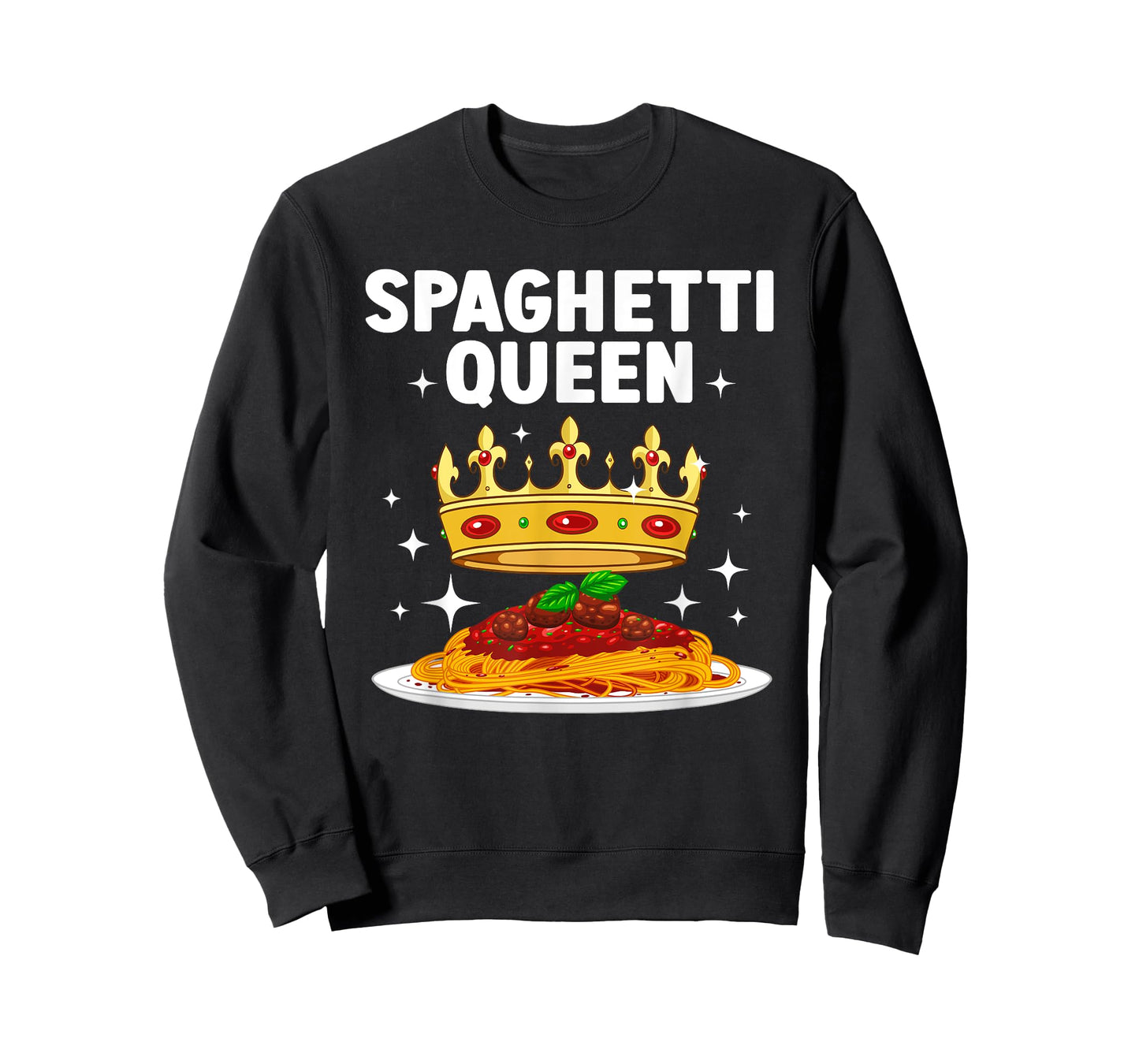 Best Spaghetti Queen Design For Women Girls Spaghetti Lovers T-Shirt