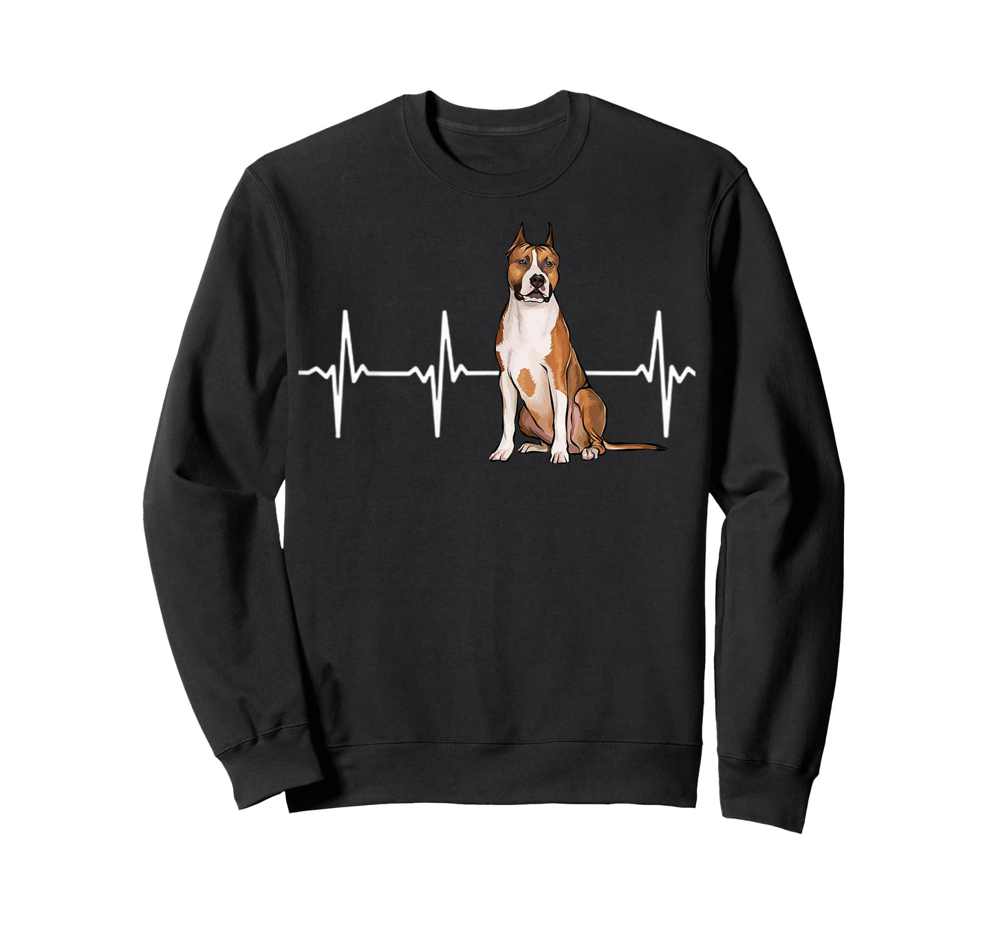 American Staffordshire Terrier Heartbeat Dog Lover T-Shirt