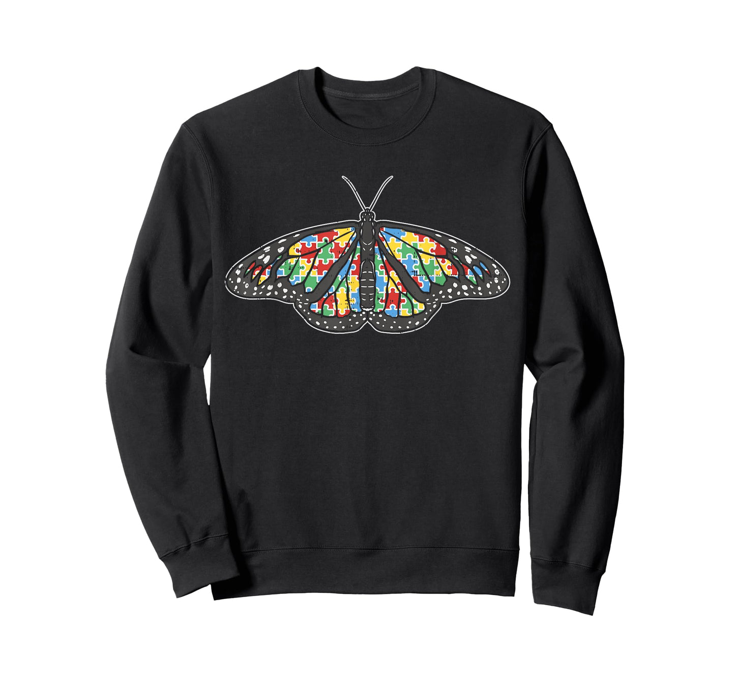 Monarch Butterfly Puzzle Shirt Autism Awareness Support Gift T-Shirt