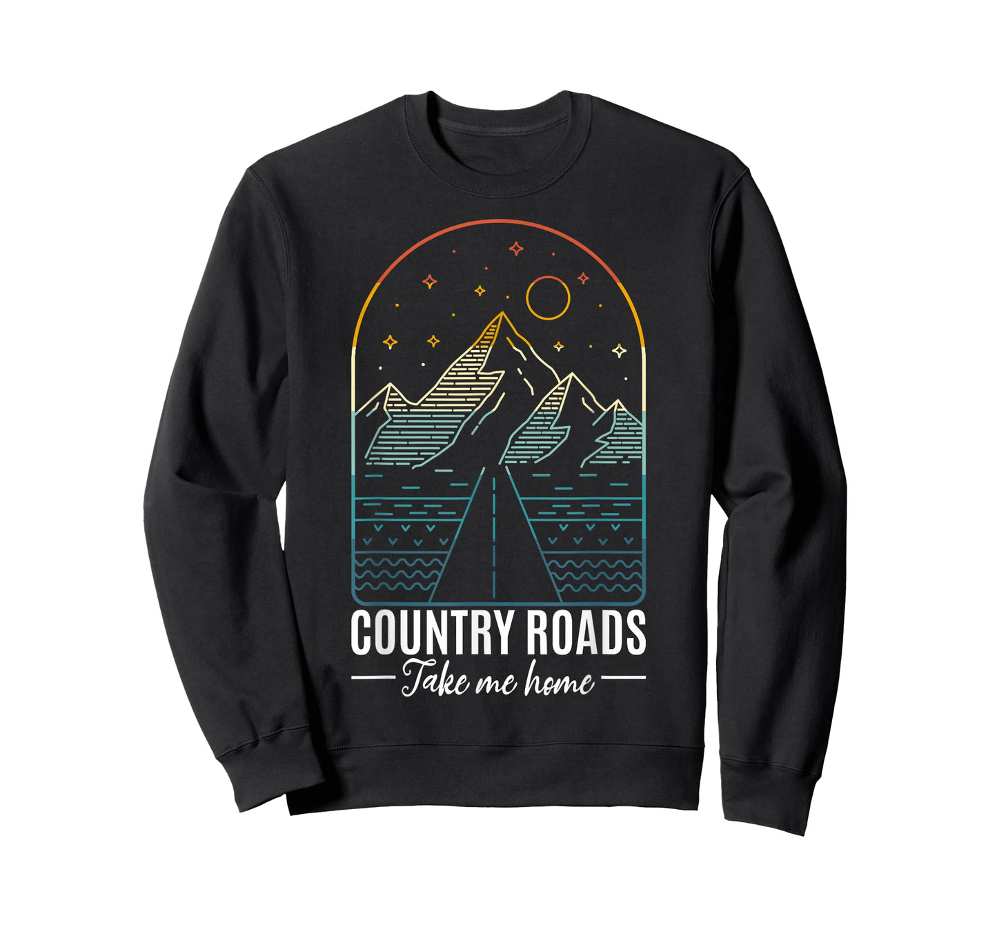 Country Roads Take Me Home Country Roads Retro Country T-Shirt
