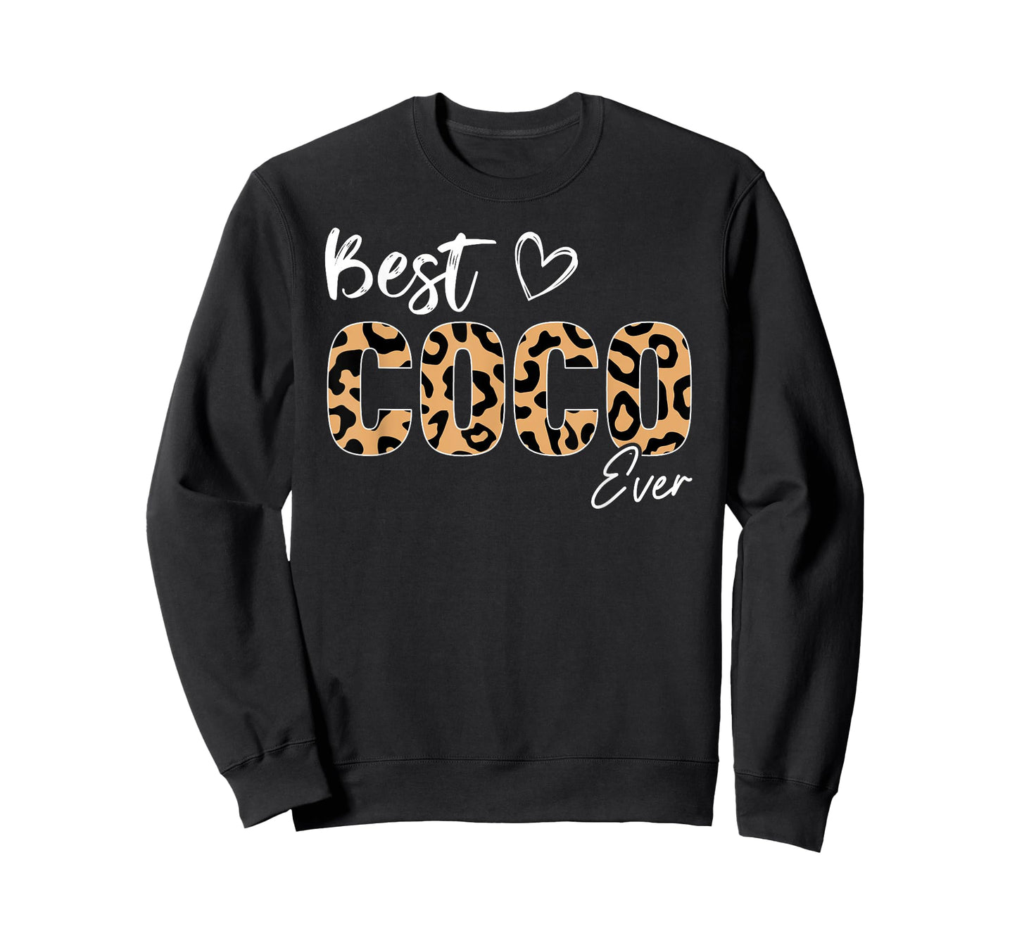 Coco Leopard Print Grandma Best Coco Ever T-Shirt