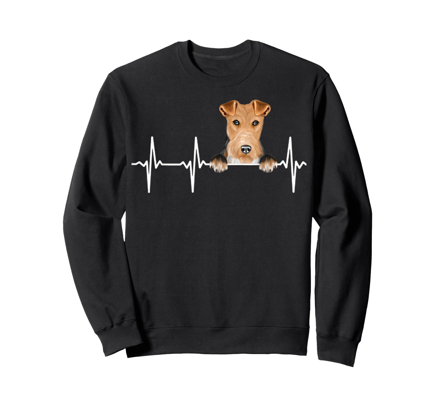 Funny Dog Heartbeat For Wire Fox Terrier Lovers Men Women Kids T-Shirt