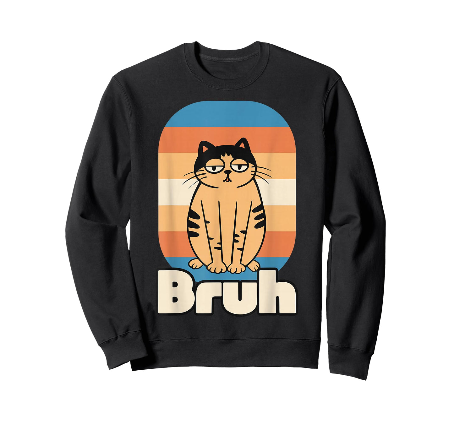 Retro Cat Bruh Meme, Sarcastic Humor T-Shirt