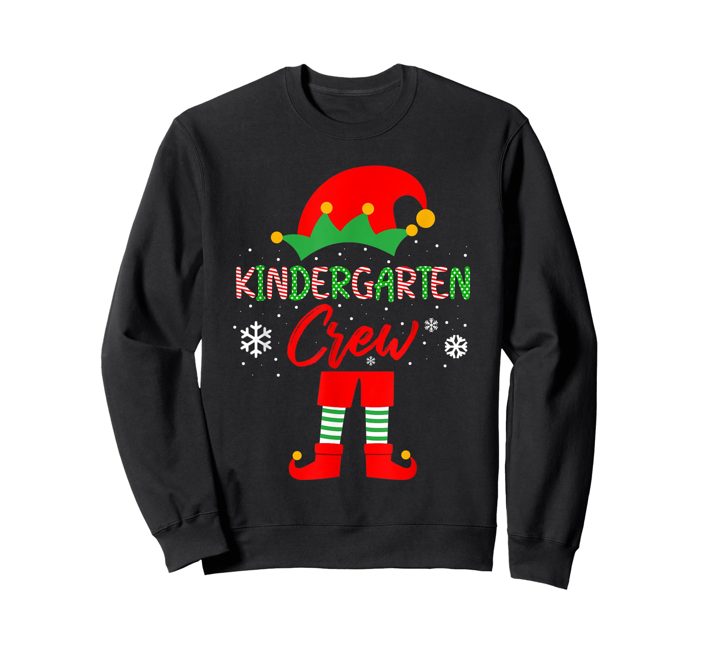 Kinder Crew T-Shirt Christmas Kindergarten Teacher Matching T-Shirt