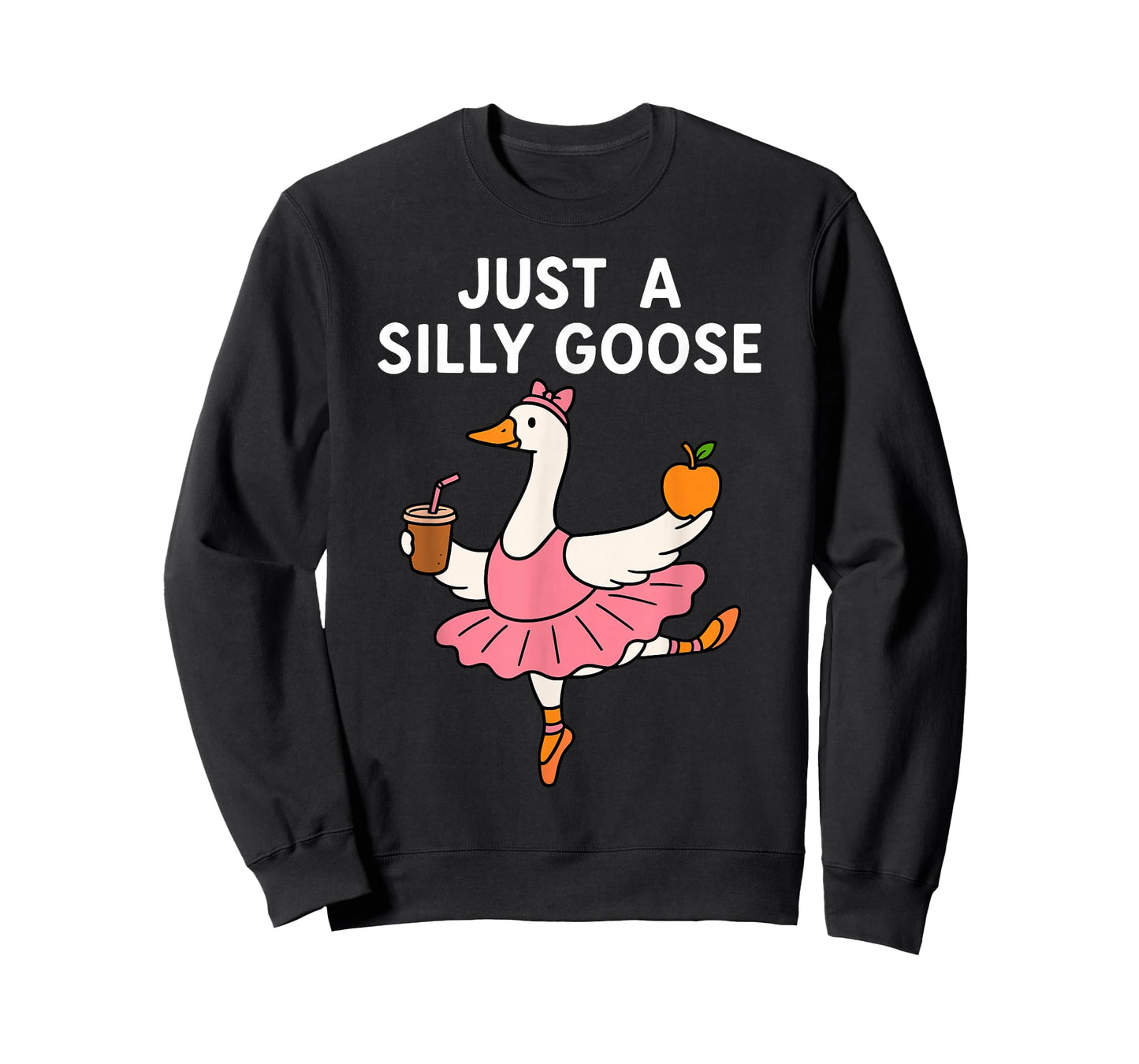 Just A Silly Goose Ballerina Ballet Dancing Dance Goose Mom T-Shirt